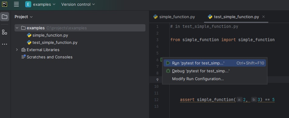 Running Pytest from PyCharm